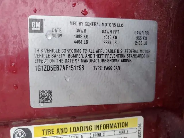 2010 CHEVROLET MALIBU 2LT  