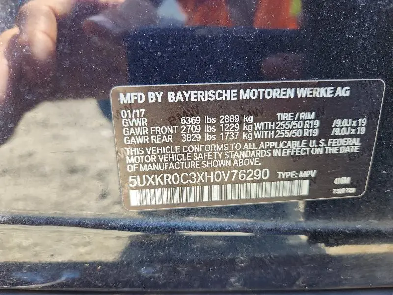 2017 BMW X5 XDRIVE35I  