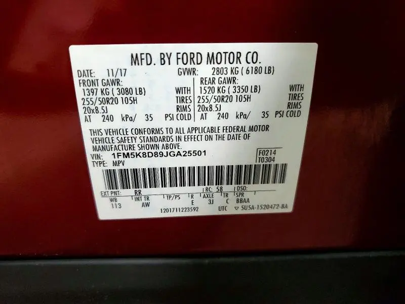 2018 FORD EXPLORER XLT  