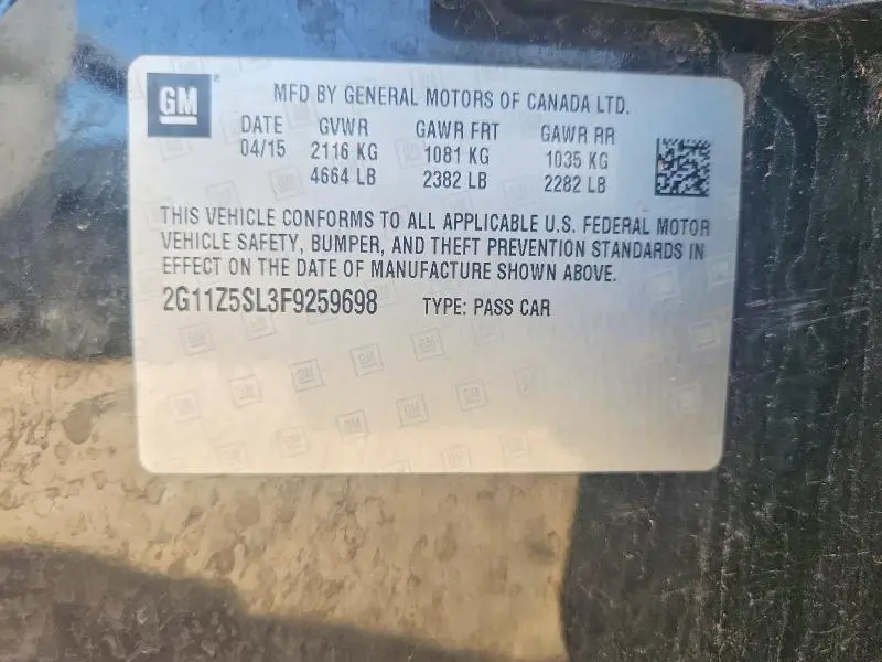 2015 CHEVROLET IMPALA LS  