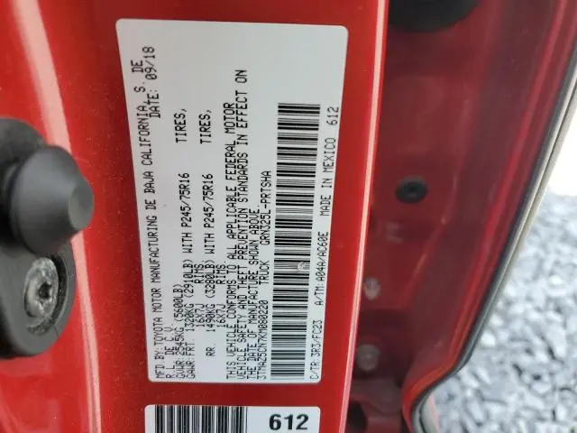 2019 TOYOTA TACOMA DOUBLE CAB