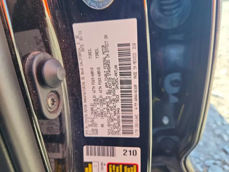 2016 TOYOTA TACOMA LIMITED  