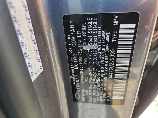 2016 HYUNDAI TUCSON LIMITED  