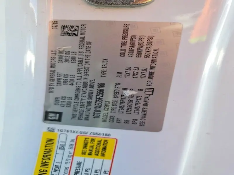 2015 GMC SIERRA C2500 HEAVY DUTY  