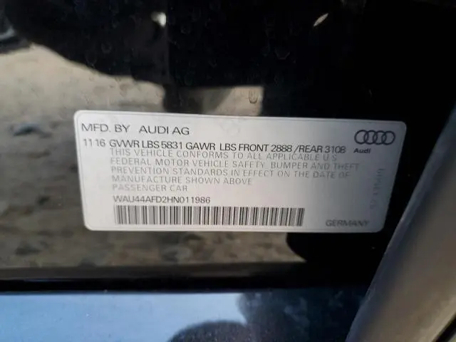 2017 AUDI A8 L QUATTRO  