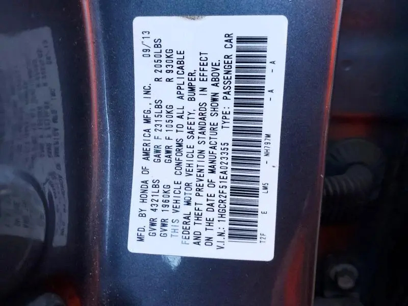 2014 HONDA ACCORD SPORT  