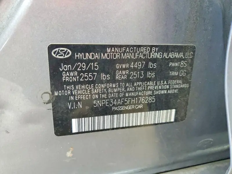 2015 HYUNDAI SONATA SPORT  