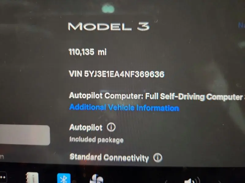 2022 TESLA MODEL 3   
