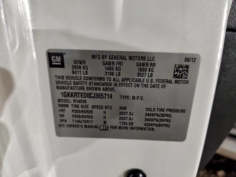 2012 GMC ACADIA DENALI  