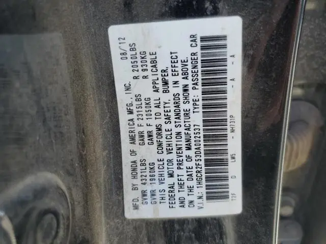2013 HONDA ACCORD SPORT  
