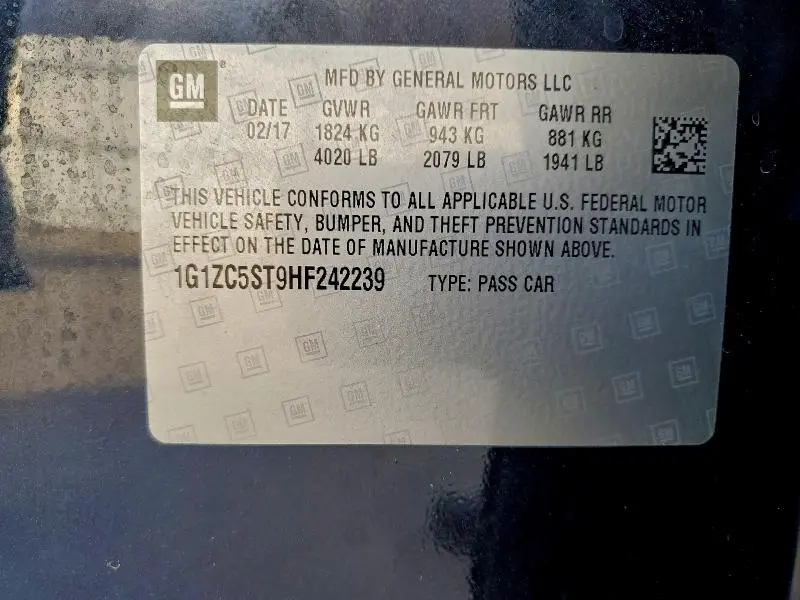 2017 CHEVROLET MALIBU LS  