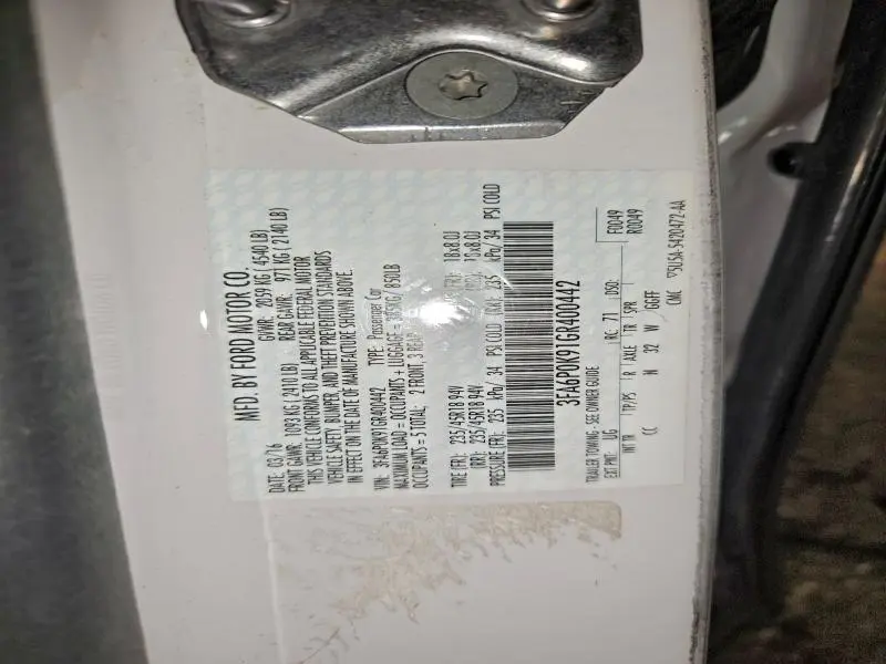 2016 FORD FUSION TITANIUM  