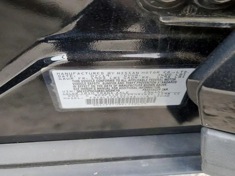 2019 NISSAN KICKS SV  