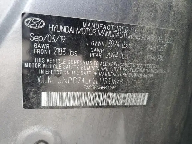 2020 HYUNDAI ELANTRA SE  