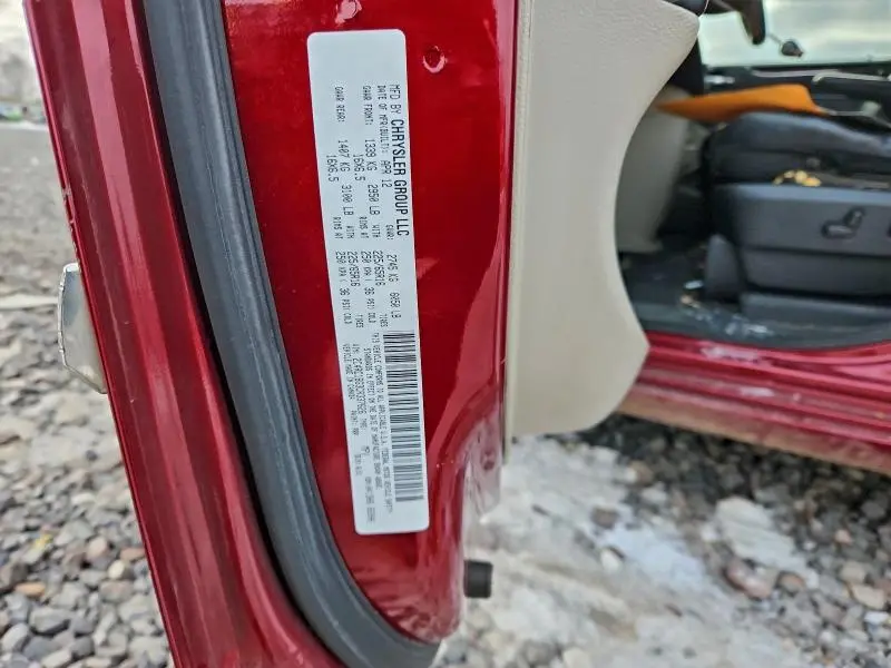 2012 CHRYSLER TOWN & COUNTRY TOURING  