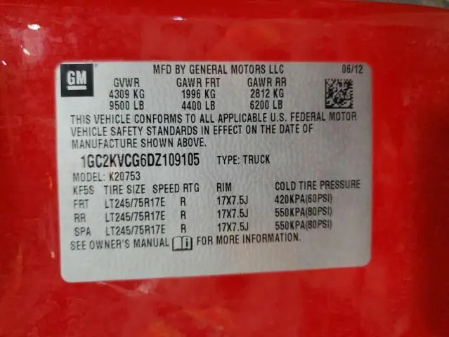 2013 CHEVROLET SILVERADO K2500 HEAVY DUTY  