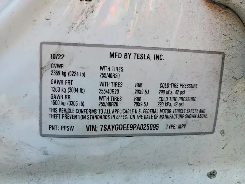 2023 TESLA MODEL Y   