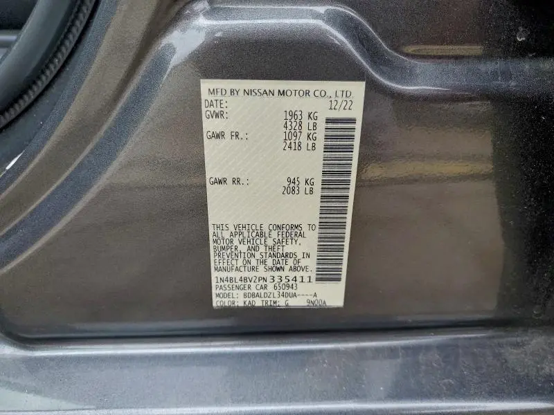 2023 NISSAN ALTIMA S  