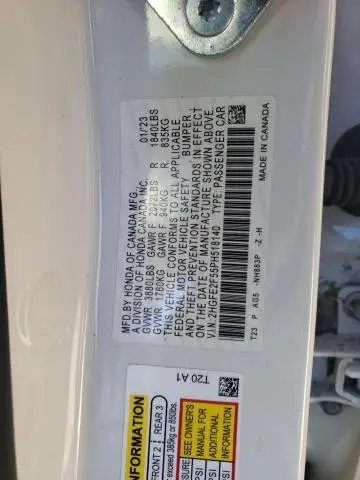 2023 HONDA CIVIC SPORT  