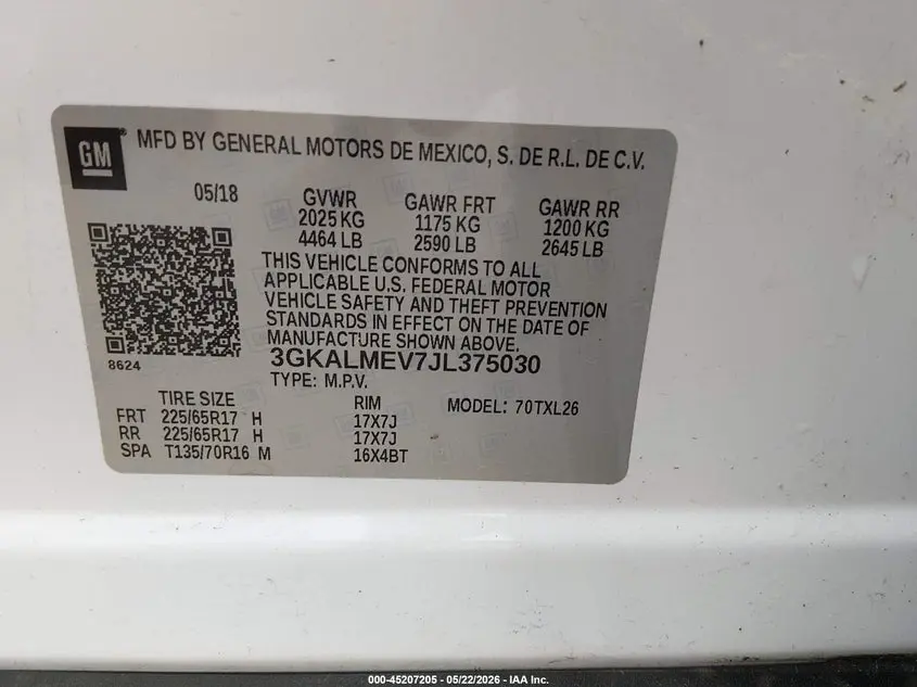 2018 GMC TERRAIN SLE