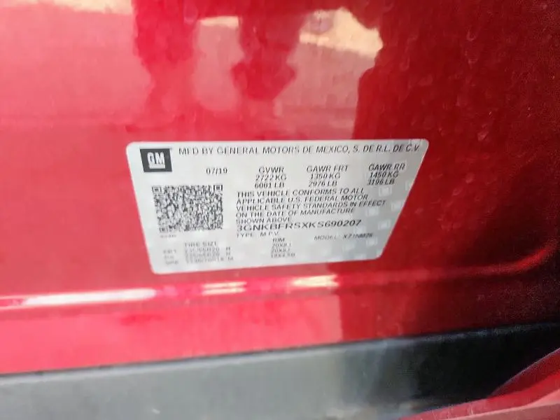 2019 CHEVROLET BLAZER PREMIER  