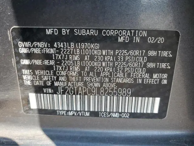 2020 SUBARU CROSSTREK PREMIUM  