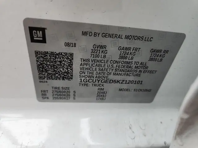 2019 CHEVROLET SILVERADO K1500 LTZ  