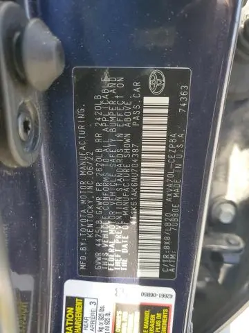 2022 TOYOTA CAMRY XSE