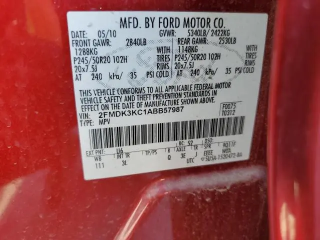 2010 FORD EDGE LIMITED  