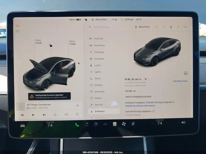 2020 TESLA MODEL Y LONG RANGE DUAL MOTOR ALL-WHEEL DRIVE