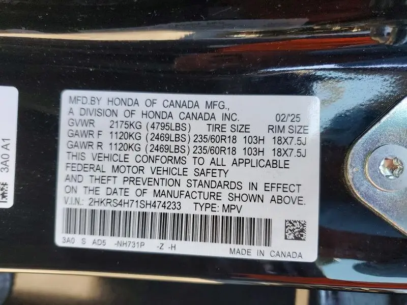 2025 HONDA CR-V EXL  