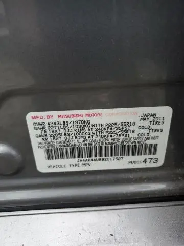 2011 MITSUBISHI OUTLANDER SPORT SE  