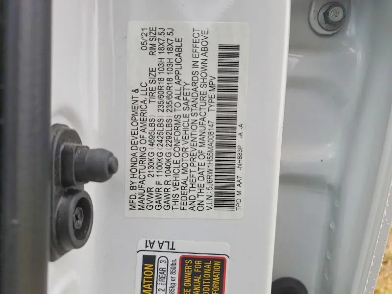 2021 HONDA CR-V EX  