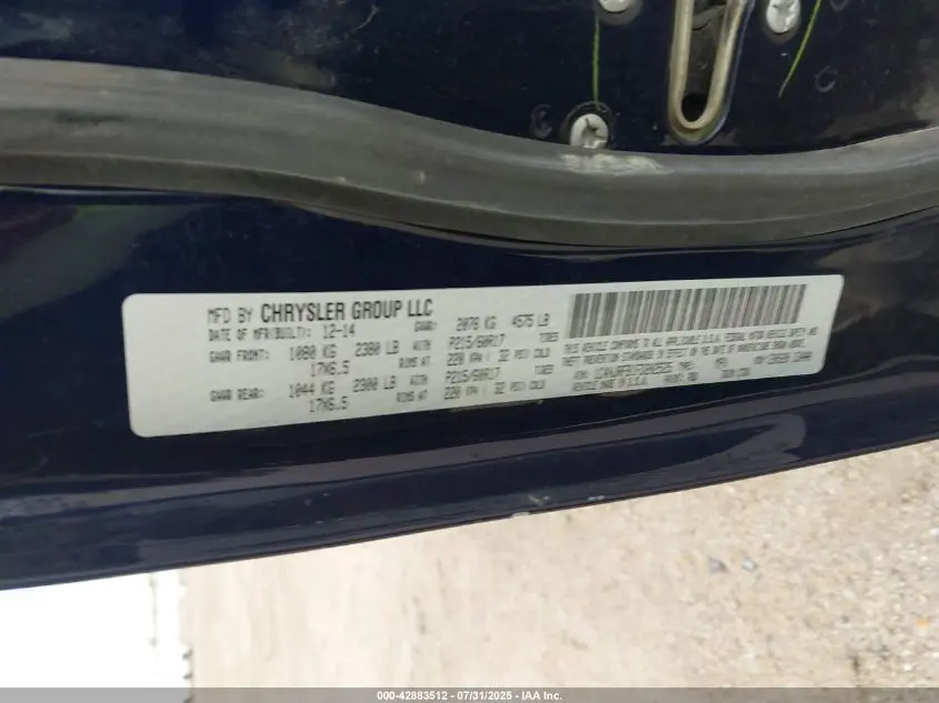 2015 JEEP PATRIOT LATITUDE