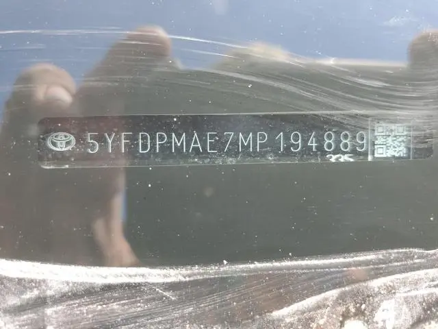 2021 TOYOTA COROLLA L  