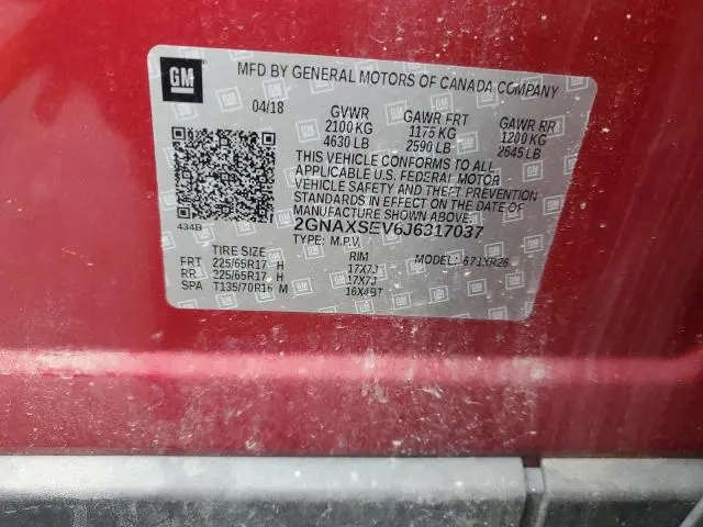 2018 CHEVROLET EQUINOX LT  