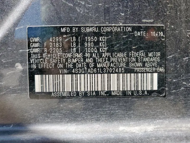 2020 SUBARU IMPREZA PREMIUM  