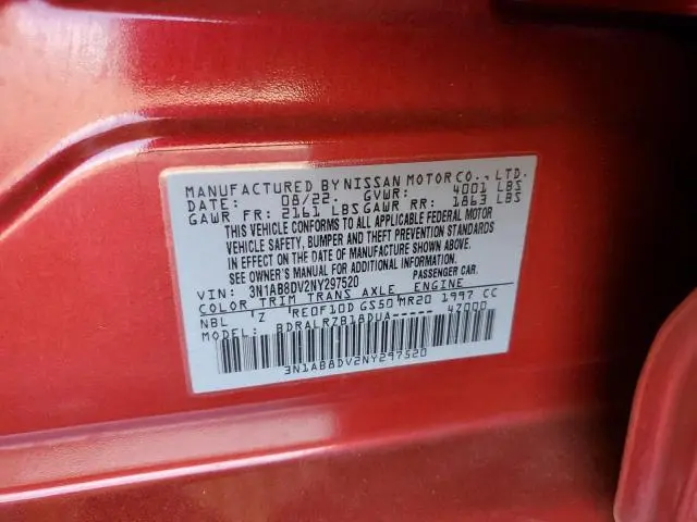 2022 NISSAN SENTRA SR  