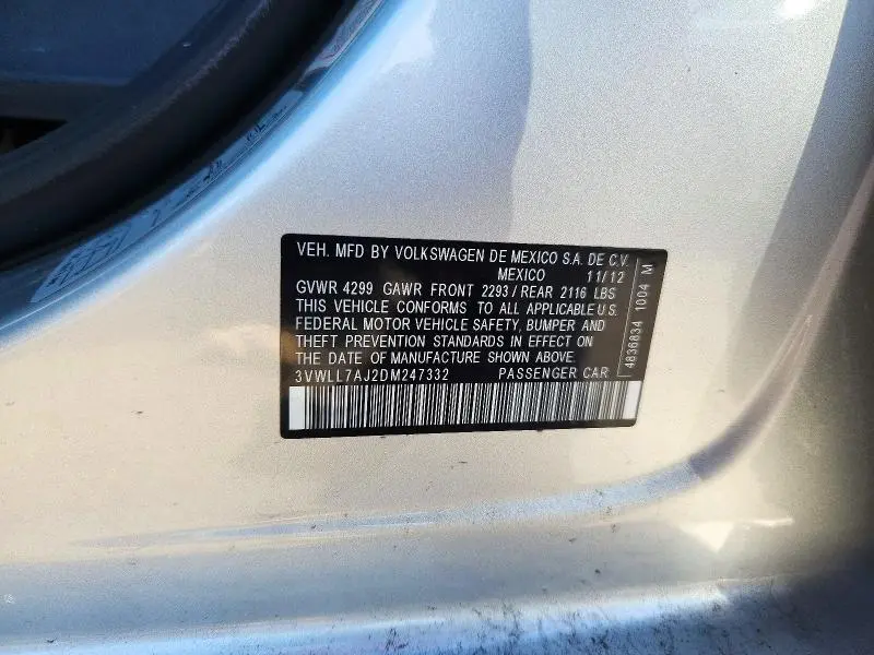 2013 VOLKSWAGEN JETTA TDI  