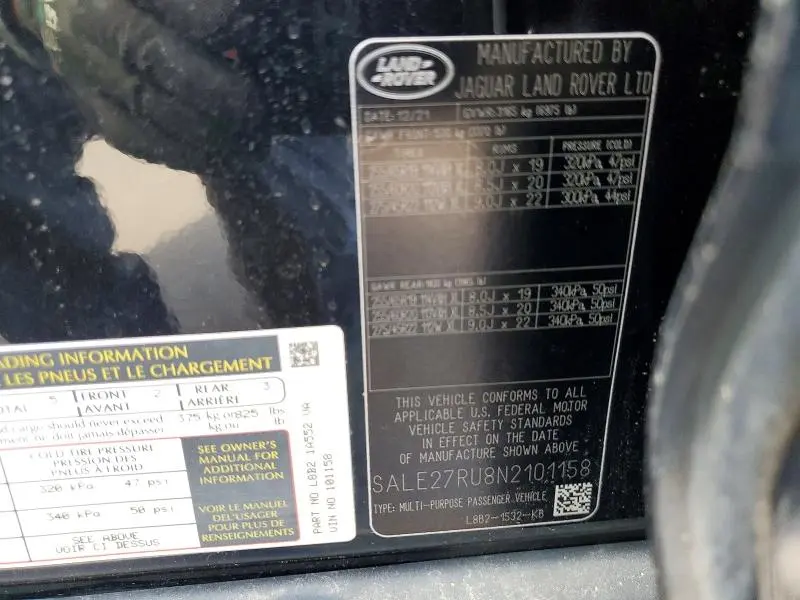 2022 LAND ROVER DEFENDER 110 X-DYNAMIC SE  