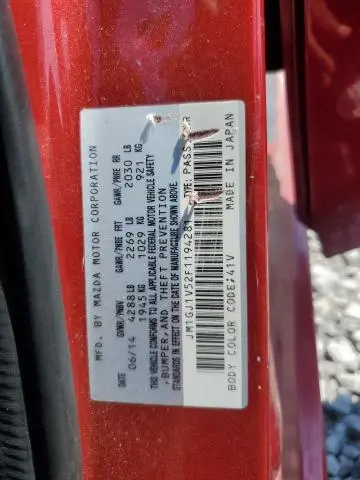 2015 MAZDA 6 TOURING  