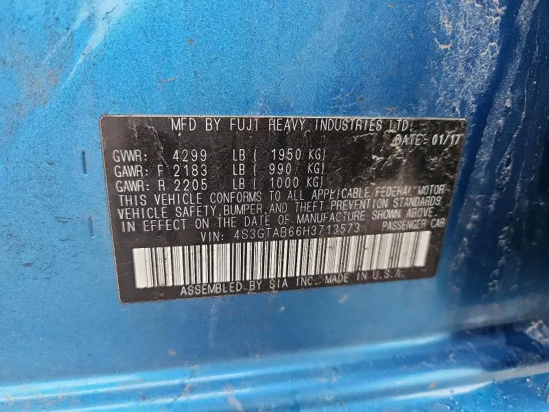 2017 SUBARU IMPREZA PREMIUM  