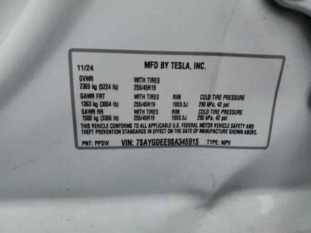 2025 TESLA MODEL Y   