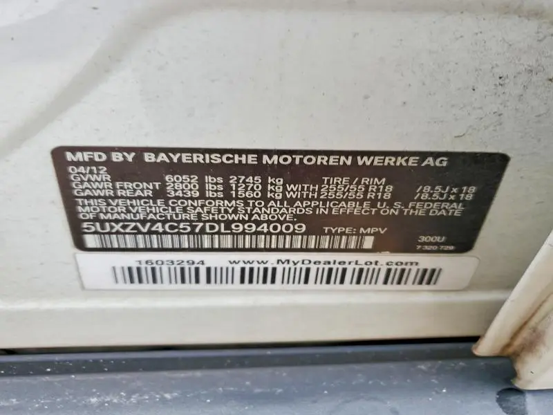 2013 BMW X5 XDRIVE35I  