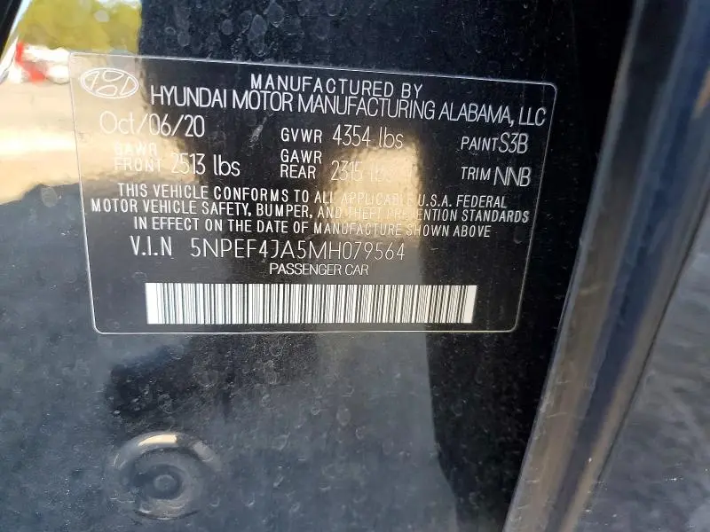 2021 HYUNDAI SONATA SEL  