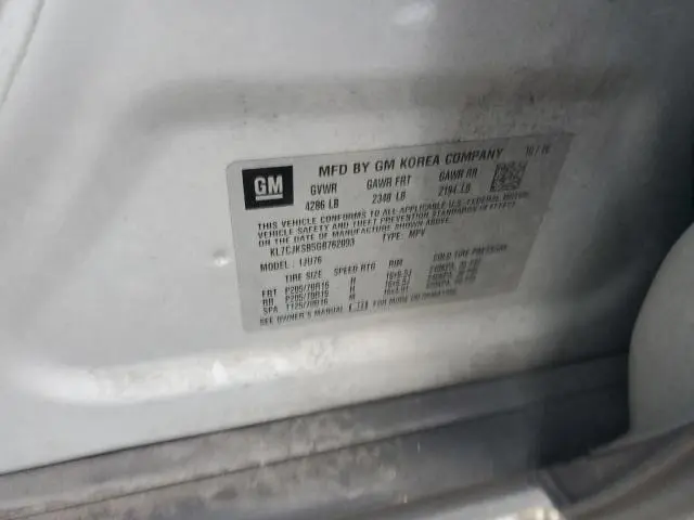 2016 CHEVROLET TRAX LS  