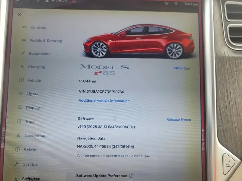 2013 TESLA MODEL S   