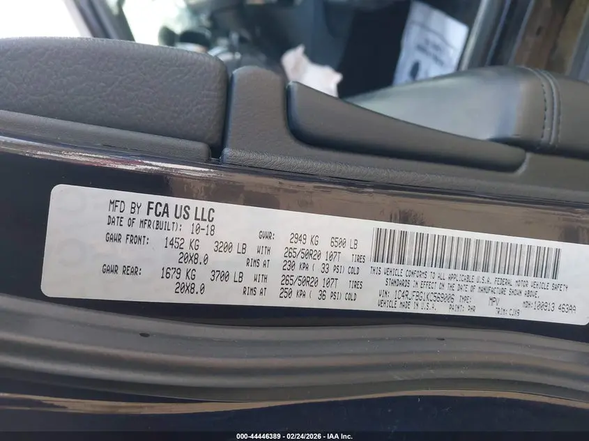 2019 JEEP GRAND CHEROKEE LIMITED 4X4