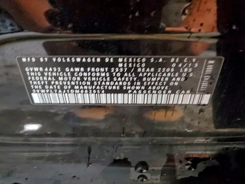 2013 VOLKSWAGEN JETTA TDI  