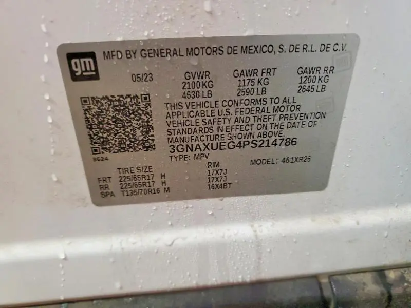 2023 CHEVROLET EQUINOX LT  